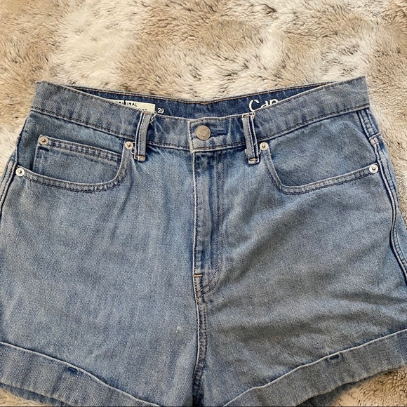 Gap Original High Rise Denim Shorts Light Indigo size 29 - Picture 5 of 8